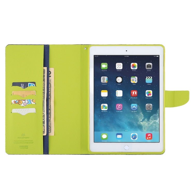 GOOSPERY FANCY DIARY for iPad Air Cross Texture Leather Case with Card Slot & Holder & Wallet