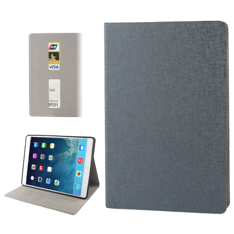 Oracle Texture Horizontal Flip Leather Case with Holder & Credit Card Slot & Sleep / Wake-up Function for iPad Air (Grey)