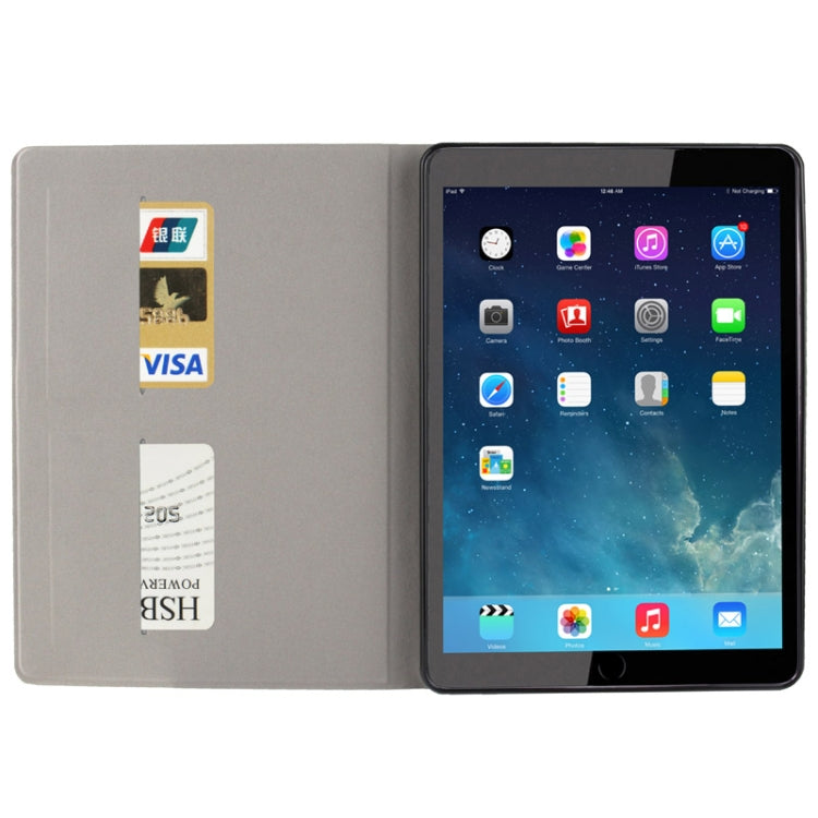 Oracle Texture Horizontal Flip Leather Case with Holder & Credit Card Slot & Sleep / Wake-up Function for iPad Air (Grey)