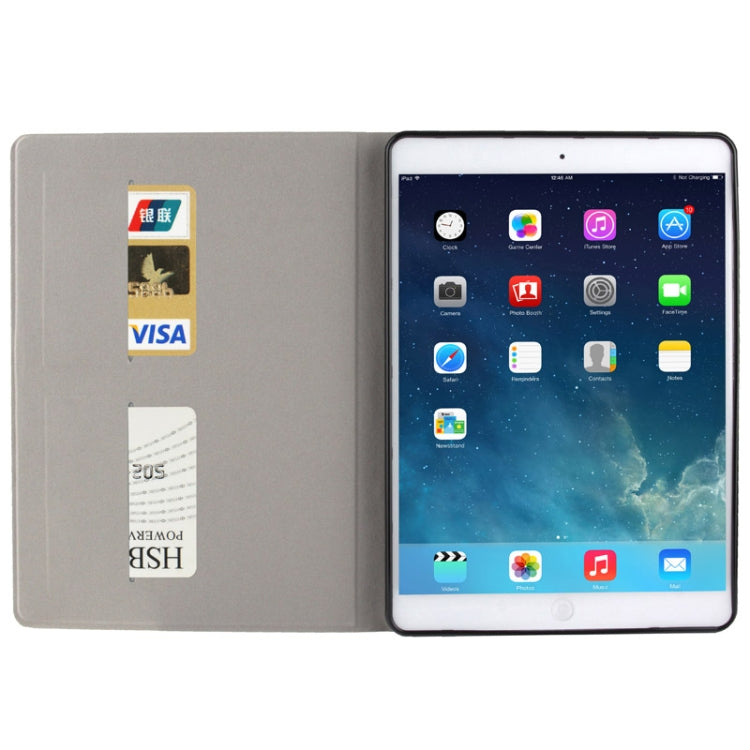 Oracle Texture Horizontal Flip Leather Case with Holder & Credit Card Slot & Sleep / Wake-up Function for iPad Air (Grey)