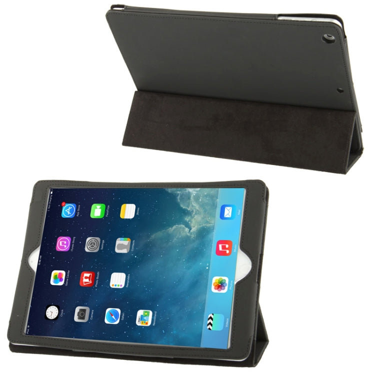 3-folding Leather Case with Holder for iPad Air