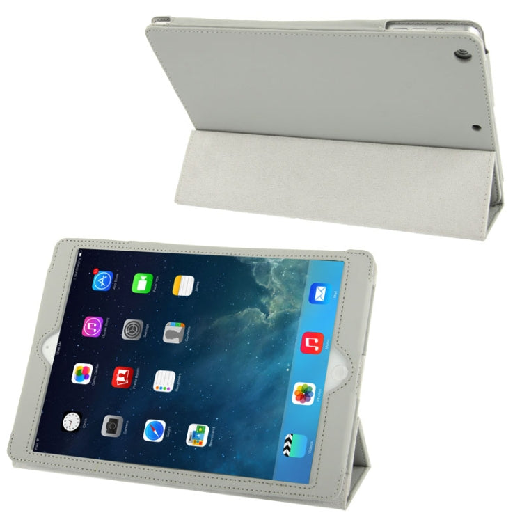 3-folding Leather Case with Holder for iPad Air