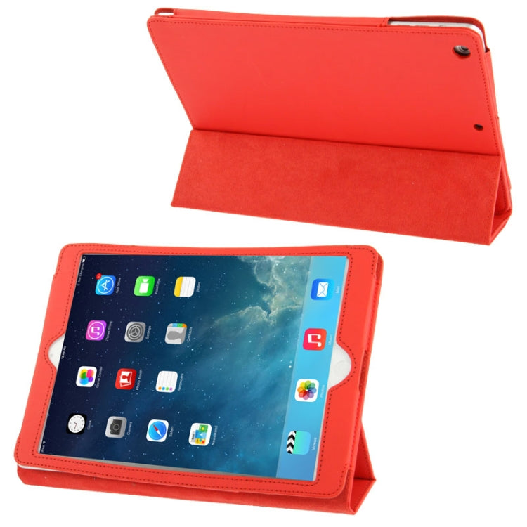3-folding Leather Case with Holder for iPad Air