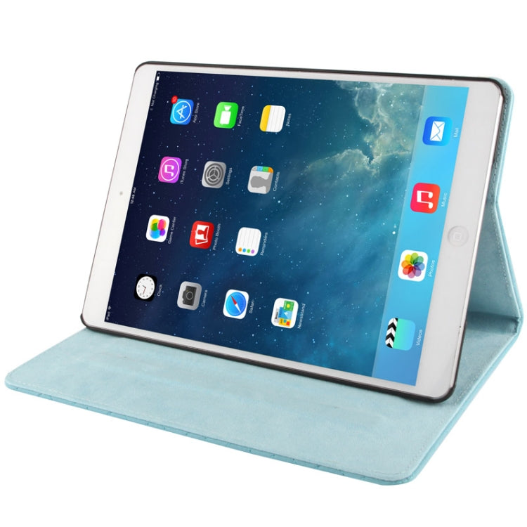 Plaid Texture Leather Case with 3 Gears Holder & Sleep / Wake-up Function