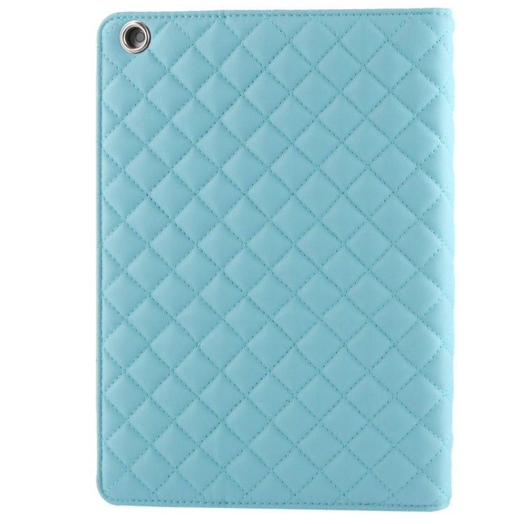 Plaid Texture Leather Case with 3 Gears Holder & Sleep / Wake-up Function
