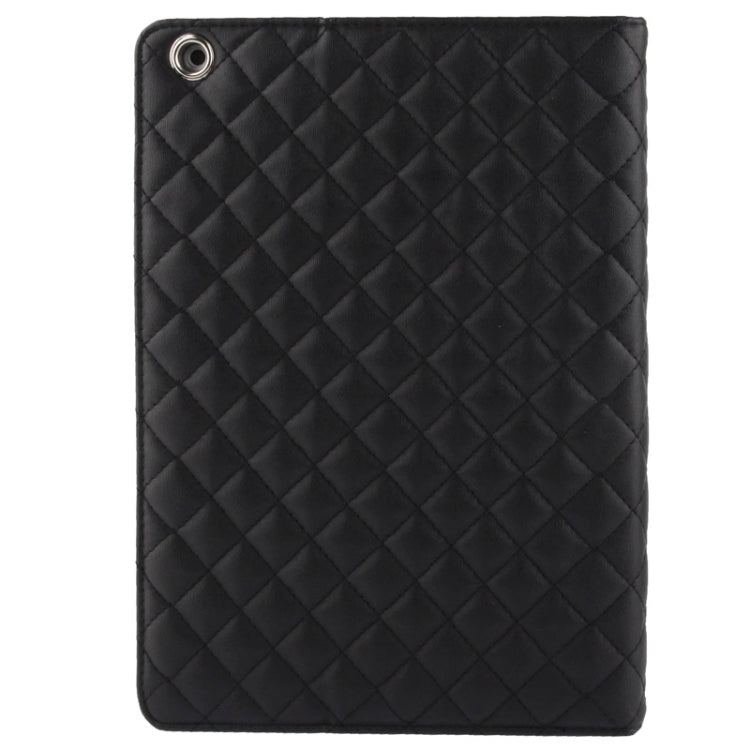 Plaid Texture Leather Case with 3 Gears Holder & Sleep / Wake-up Function