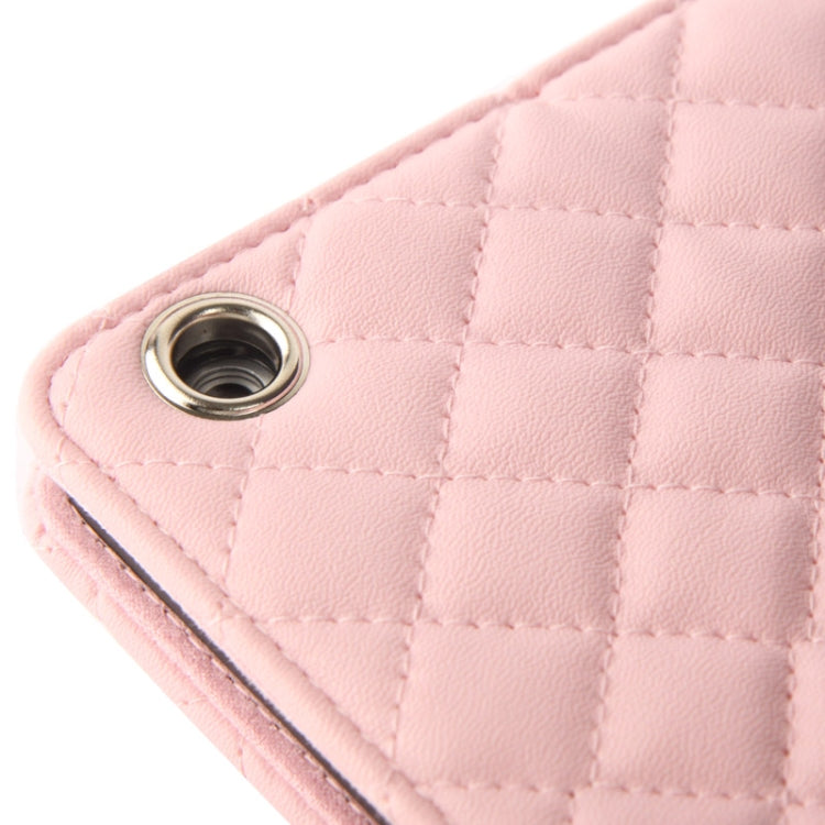 Plaid Texture Leather Case with 3 Gears Holder & Sleep / Wake-up Function
