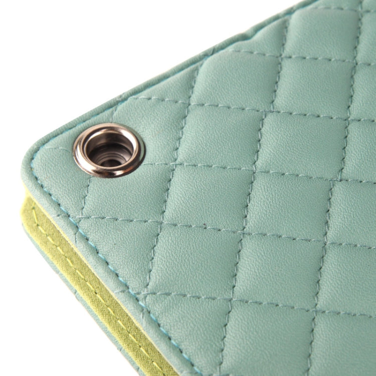 Plaid Texture Leather Case with 3 Gears Holder & Sleep / Wake-up Function