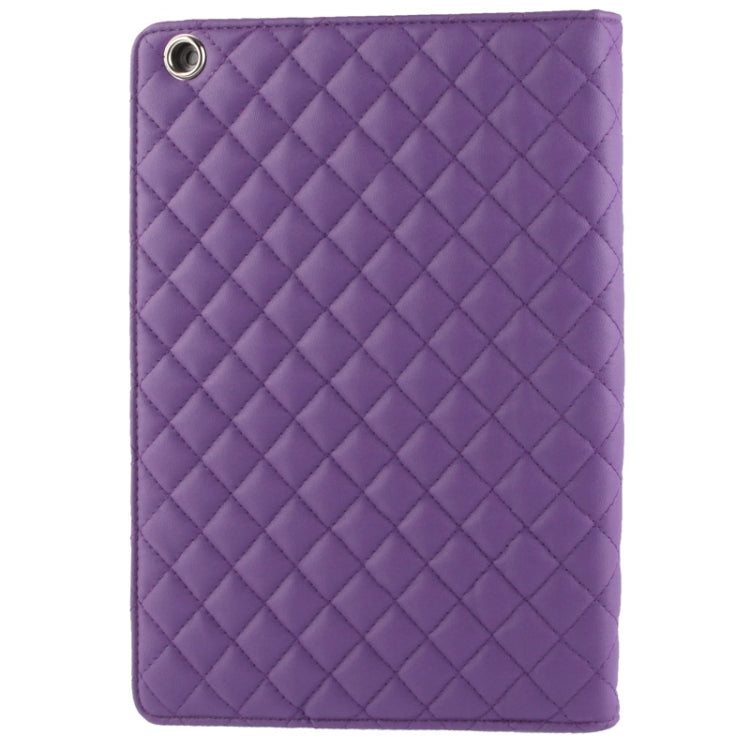 Plaid Texture Leather Case with 3 Gears Holder & Sleep / Wake-up Function