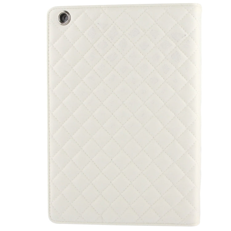 Plaid Texture Leather Case with 3 Gears Holder & Sleep / Wake-up Function