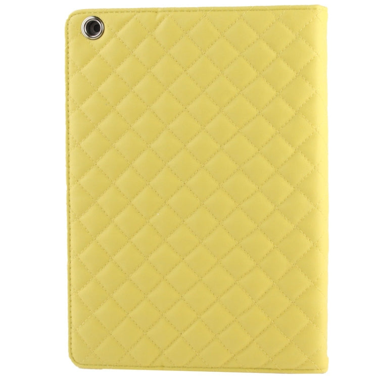 Plaid Texture Leather Case with 3 Gears Holder & Sleep / Wake-up Function