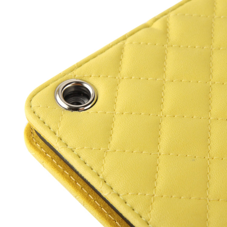 Plaid Texture Leather Case with 3 Gears Holder & Sleep / Wake-up Function