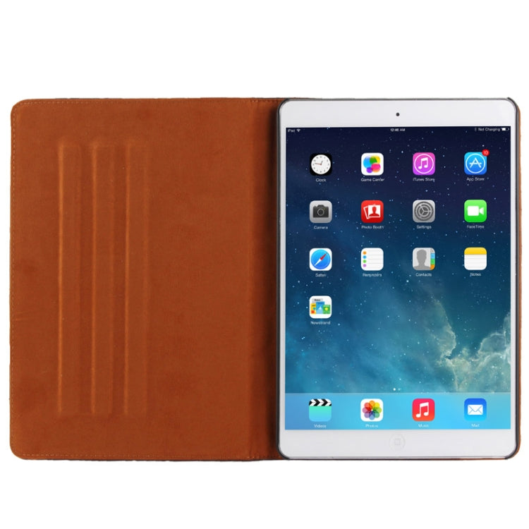 Plaid Texture Leather Case with 3 Gears Holder & Sleep / Wake-up Function