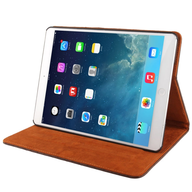 Plaid Texture Leather Case with 3 Gears Holder & Sleep / Wake-up Function