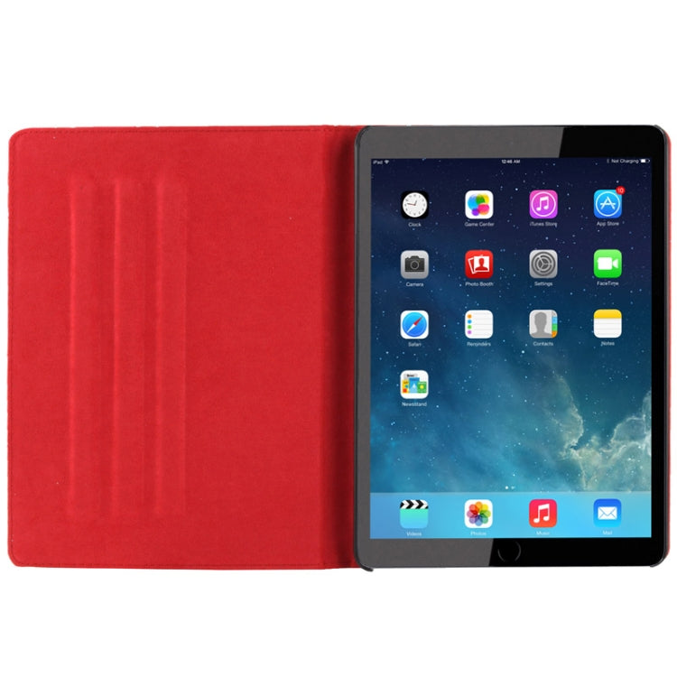Diamond Encrusted Flower Pattern Leather Case with 3 Gears Holder & Sleep / Wake-up Function for iPad Air