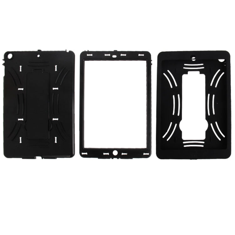 Silicone + Hard Plastic Combination Case with Collapsible Holder for iPad Air