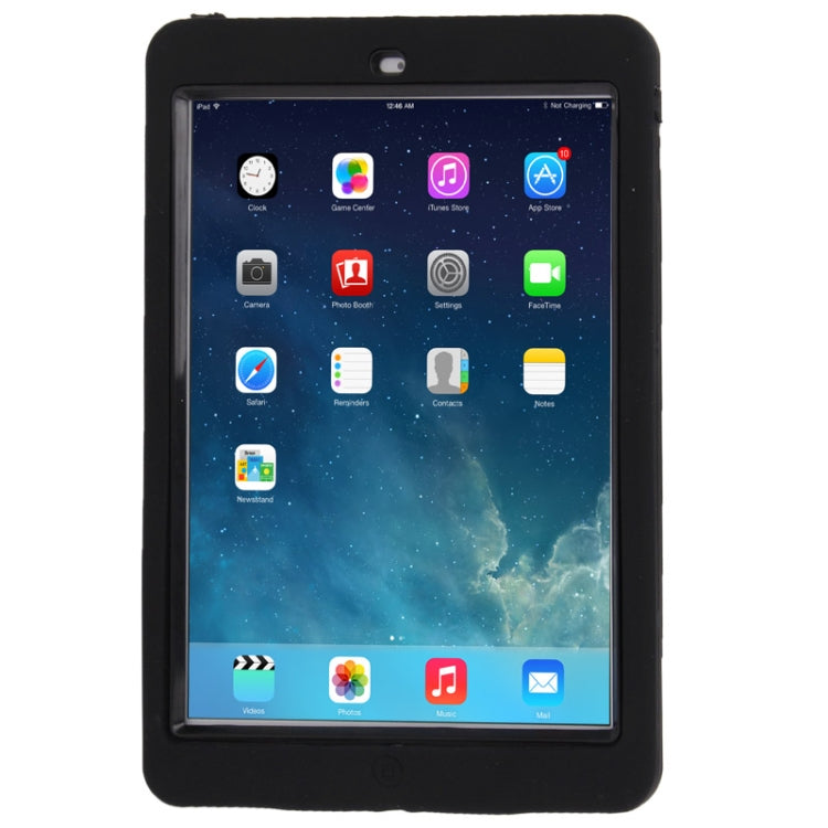 Silicone + Hard Plastic Combination Case with Collapsible Holder for iPad Air