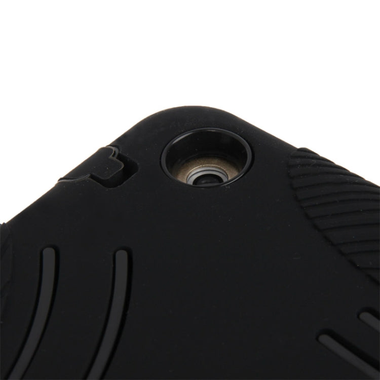 Silicone + Hard Plastic Combination Case with Collapsible Holder for iPad Air