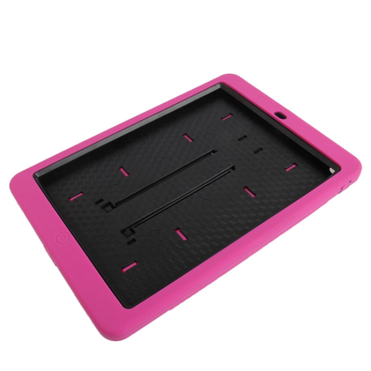 Silicone + Hard Plastic Combination Case with Collapsible Holder for iPad Air