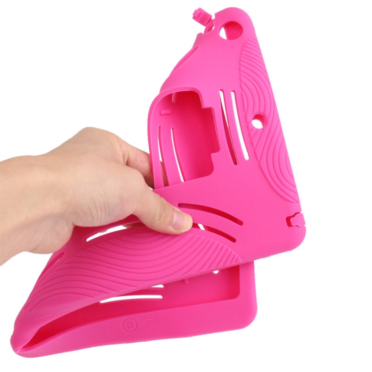 Silicone + Hard Plastic Combination Case with Collapsible Holder for iPad Air