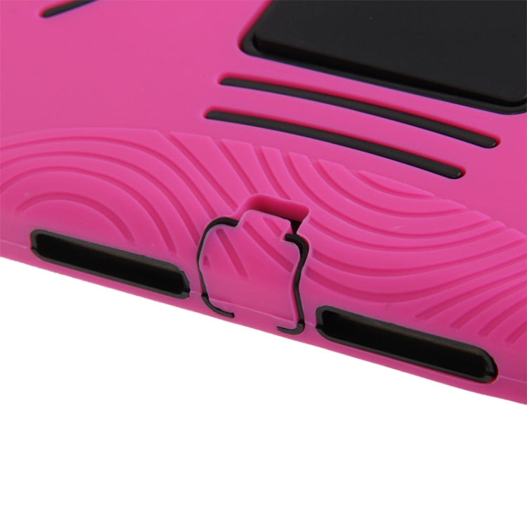Silicone + Hard Plastic Combination Case with Collapsible Holder for iPad Air
