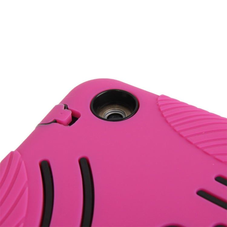 Silicone + Hard Plastic Combination Case with Collapsible Holder for iPad Air