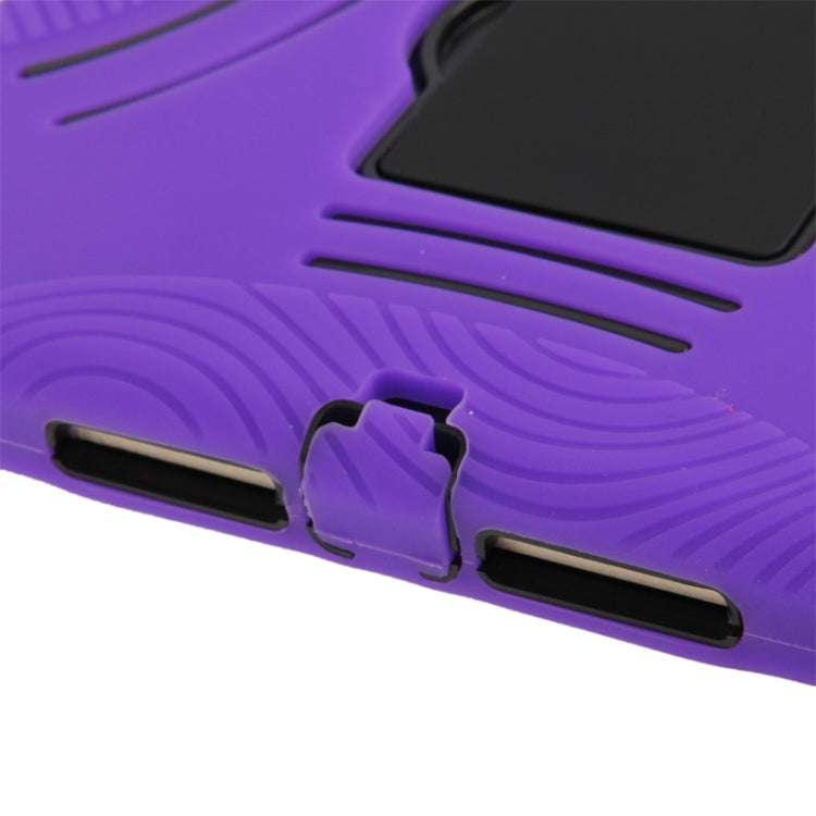 Silicone + Hard Plastic Combination Case with Collapsible Holder for iPad Air