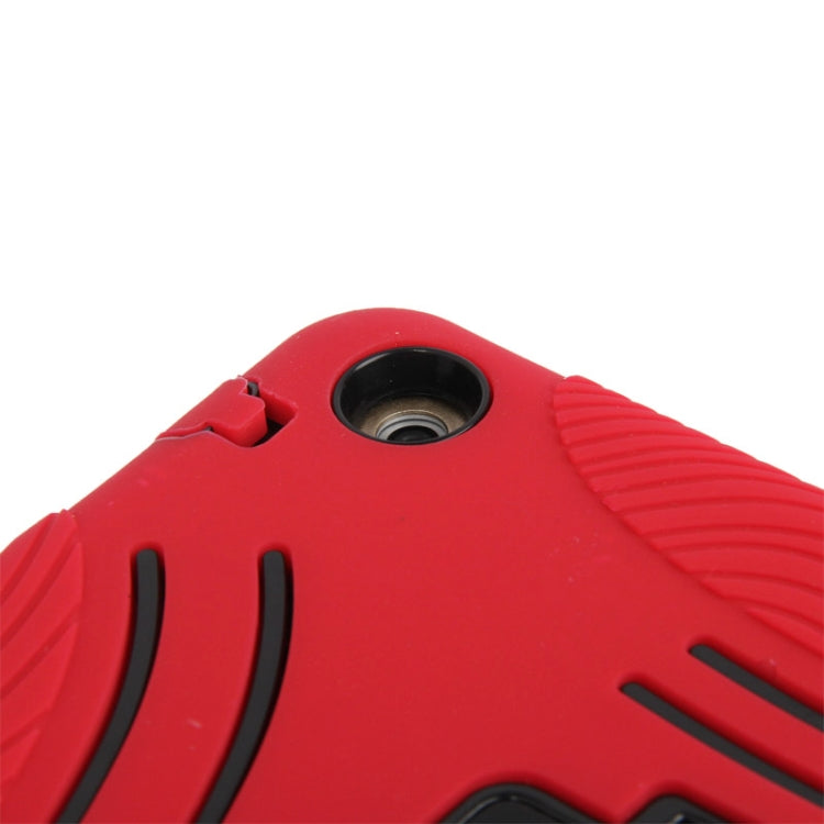 Silicone + Hard Plastic Combination Case with Collapsible Holder for iPad Air