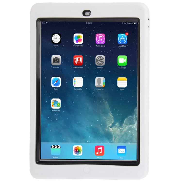 Silicone + Hard Plastic Combination Case with Collapsible Holder for iPad Air