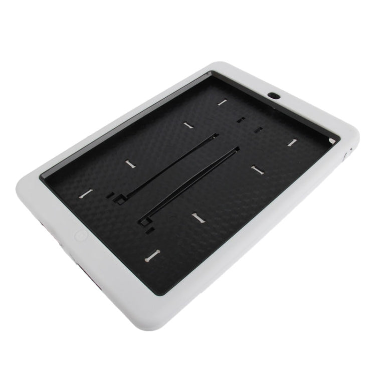 Silicone + Hard Plastic Combination Case with Collapsible Holder for iPad Air