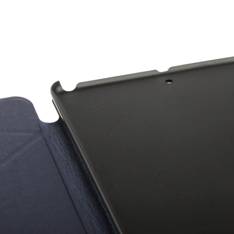 Multi-folding Holder Linen Texture Leather Case for iPad Air