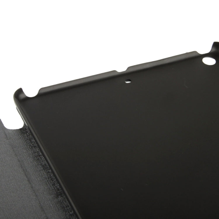 Multi-folding Holder Linen Texture Leather Case for iPad Air