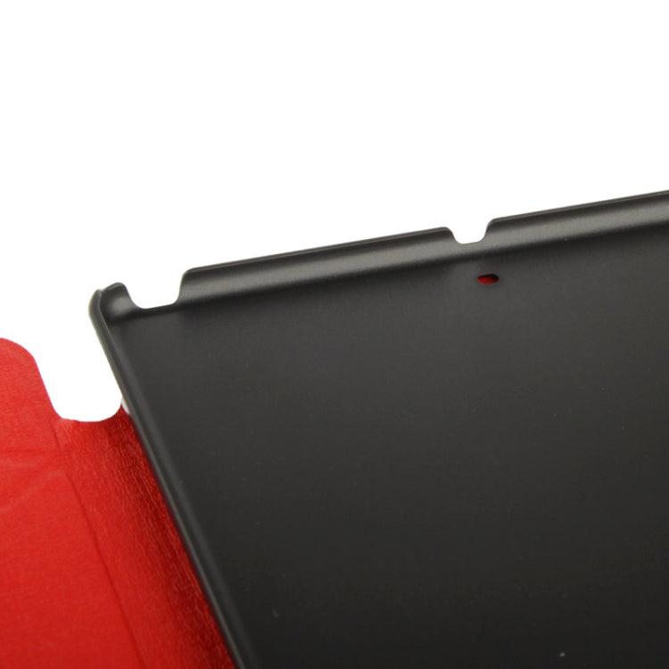 Multi-folding Holder Linen Texture Leather Case for iPad Air