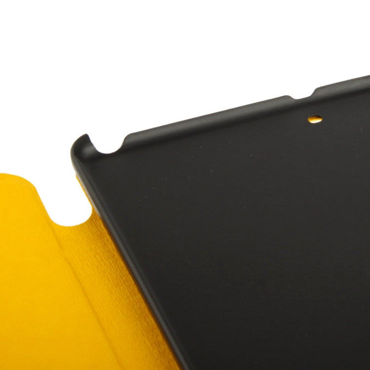 Multi-folding Holder Linen Texture Leather Case for iPad Air