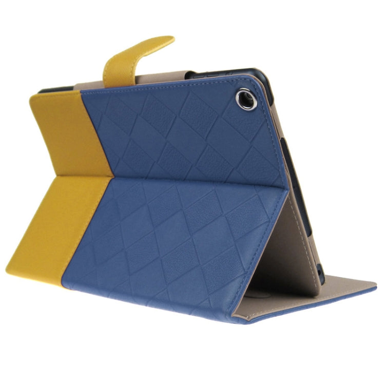 ENKAY 2-color Series Weave Texture PU Leather Case with Holder & Sleep / Wake-up Function for iPad Air, ENK-3152