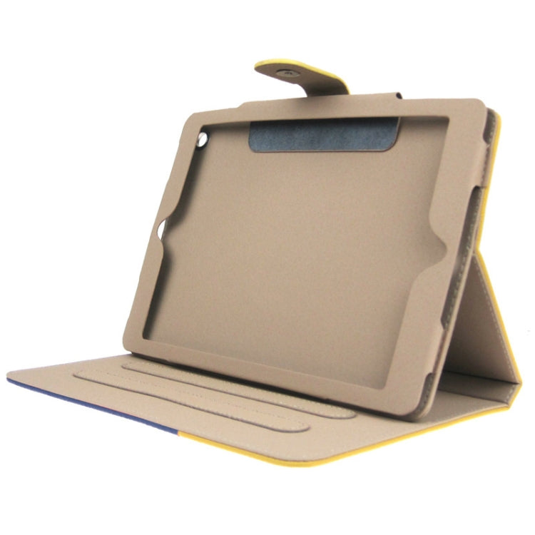 ENKAY 2-color Series Weave Texture PU Leather Case with Holder & Sleep / Wake-up Function for iPad Air, ENK-3152