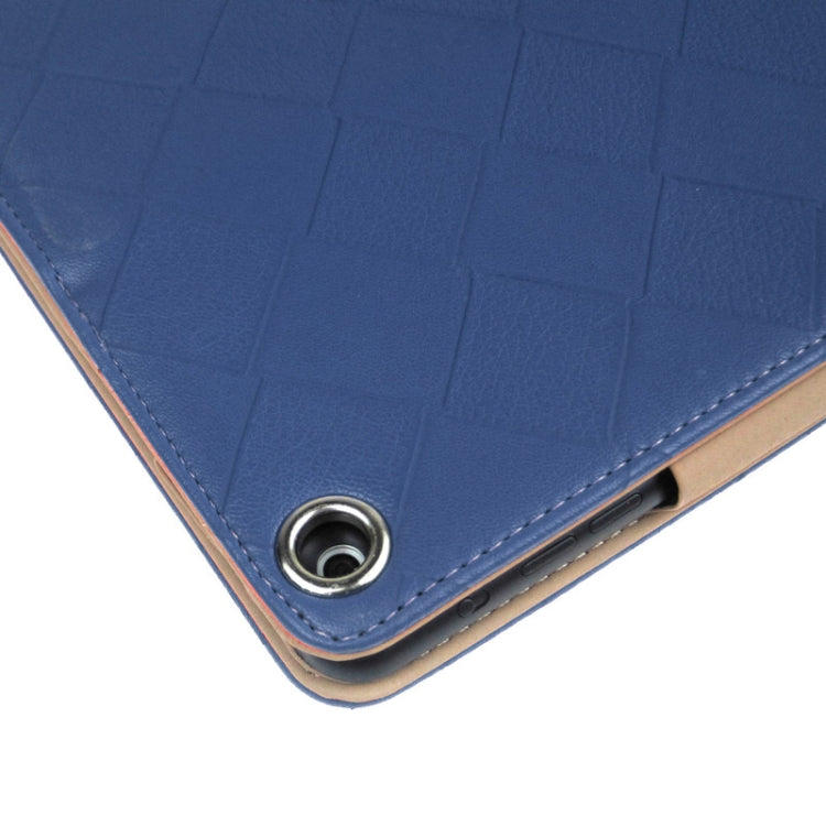 ENKAY 2-color Series Weave Texture PU Leather Case with Holder & Sleep / Wake-up Function for iPad Air, ENK-3152