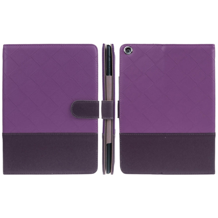 ENKAY 2-color Series Weave Texture PU Leather Case with Holder & Sleep / Wake-up Function for iPad Air, ENK-3152