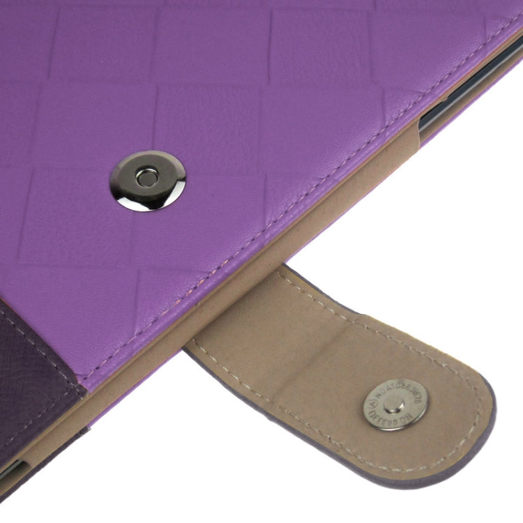ENKAY 2-color Series Weave Texture PU Leather Case with Holder & Sleep / Wake-up Function for iPad Air, ENK-3152