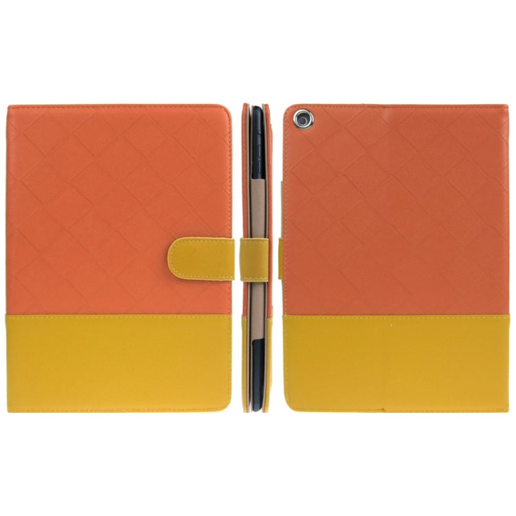 ENKAY 2-color Series Weave Texture PU Leather Case with Holder & Sleep / Wake-up Function for iPad Air, ENK-3152