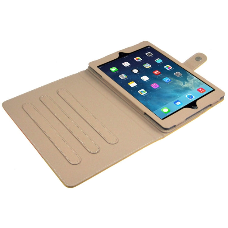 ENKAY 2-color Series Weave Texture PU Leather Case with Holder & Sleep / Wake-up Function for iPad Air, ENK-3152