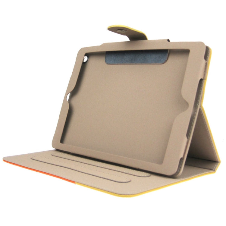 ENKAY 2-color Series Weave Texture PU Leather Case with Holder & Sleep / Wake-up Function for iPad Air, ENK-3152