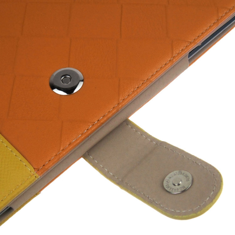 ENKAY 2-color Series Weave Texture PU Leather Case with Holder & Sleep / Wake-up Function for iPad Air, ENK-3152