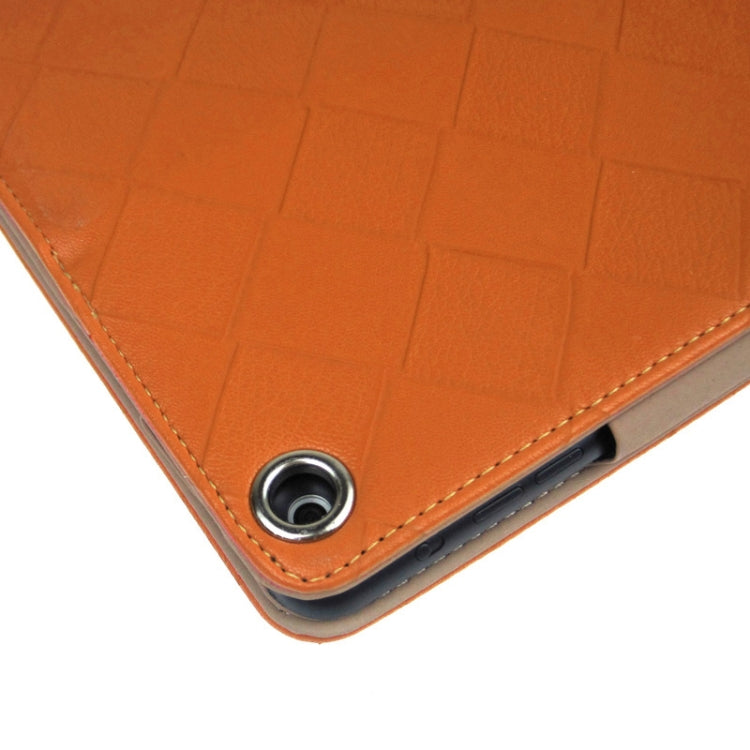 ENKAY 2-color Series Weave Texture PU Leather Case with Holder & Sleep / Wake-up Function for iPad Air, ENK-3152