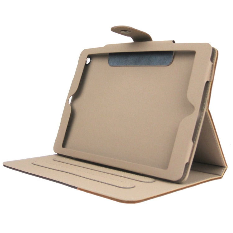ENKAY 2-color Series Weave Texture PU Leather Case with Holder & Sleep / Wake-up Function for iPad Air, ENK-3152