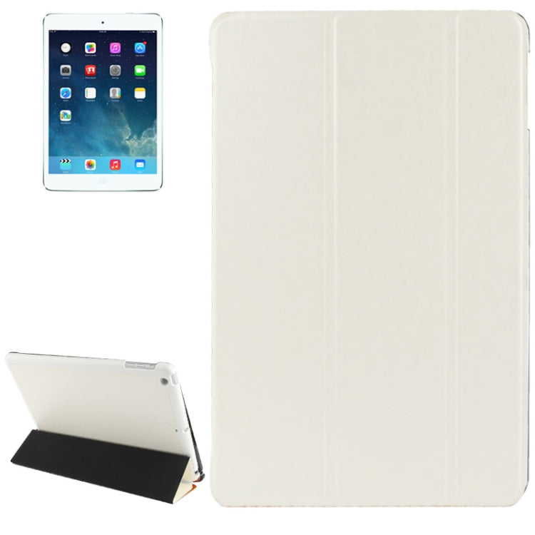 3-folding Crazy Horse Texture Leather Case with Holder & Sleep / Wake-up Function for iPad Air