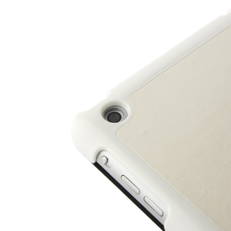 3-folding Crazy Horse Texture Leather Case with Holder & Sleep / Wake-up Function for iPad Air