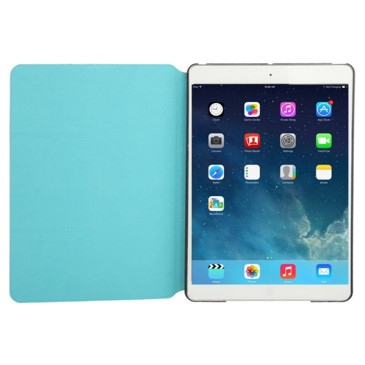 Multi-folding Cross Texture Leather Case with Sleep / Wake-up Function & Holder for iPad Air