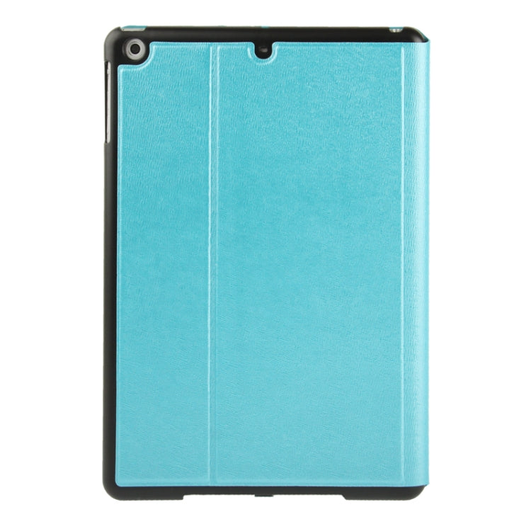 Multi-folding Cross Texture Leather Case with Sleep / Wake-up Function & Holder for iPad Air