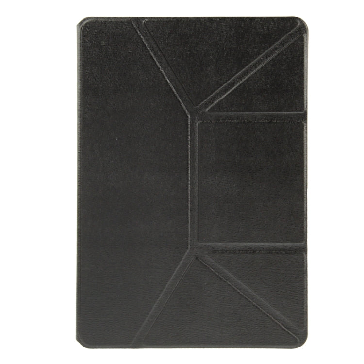 Multi-folding Cross Texture Leather Case with Sleep / Wake-up Function & Holder for iPad Air